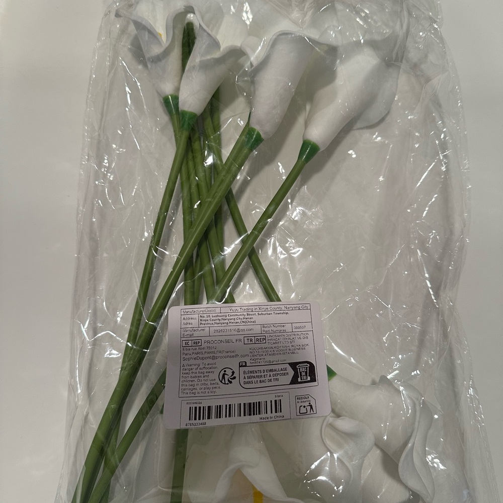 10pcs Calla Lily Bouquet - Artificial Flowers NWT - Picture 2 of 3